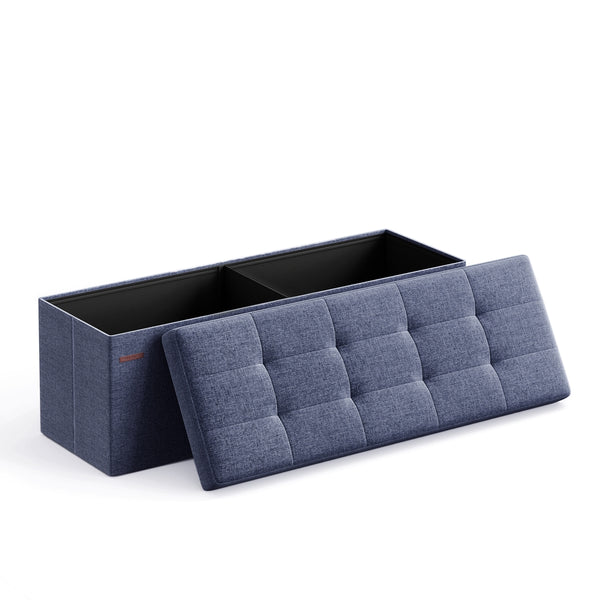 SONGMICS MAZIE Collection - Folding Storage Ottoman Bench ULSF077Q01