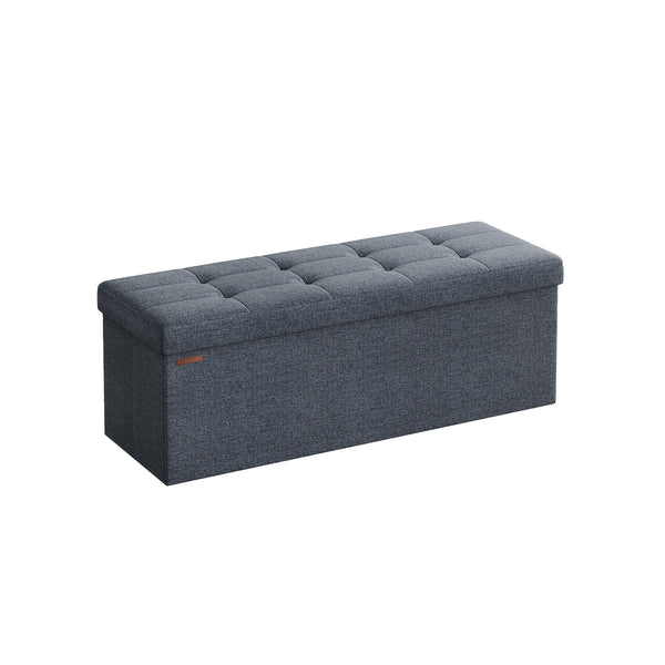 SONGMICS 43 Inches Folding Storage Ottoman Bench ULSF077Q01