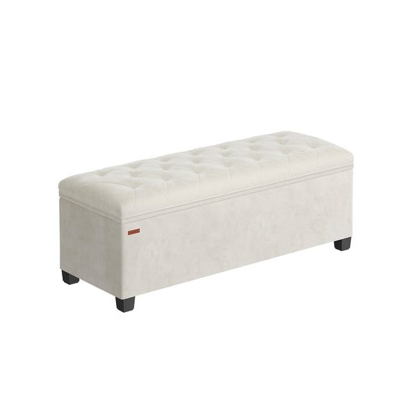 SONGMICS Storage Ottoman Bench ULSF089W01