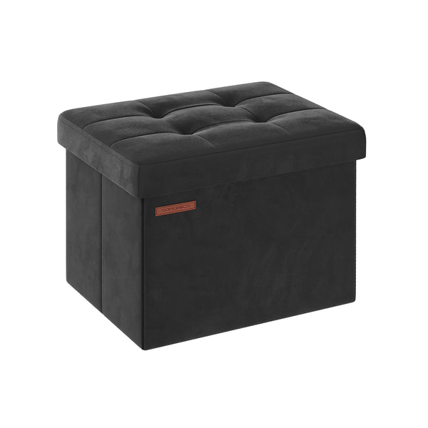 SONGMICS Foldable Storage Ottoman Bench ULSF200B01