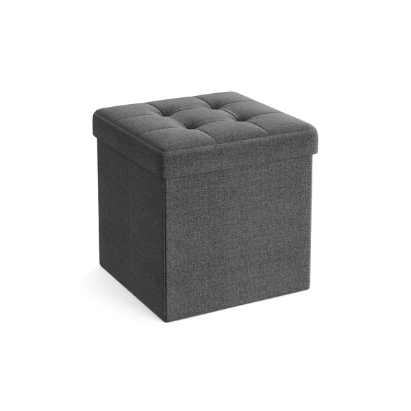 SONGMICS Dark Grey Folding Ottoman ULSF27Z