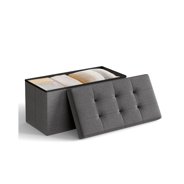 SONGMICS MAZIE Collection - Space-Saving Storage Ottoman Bench ULSF47K