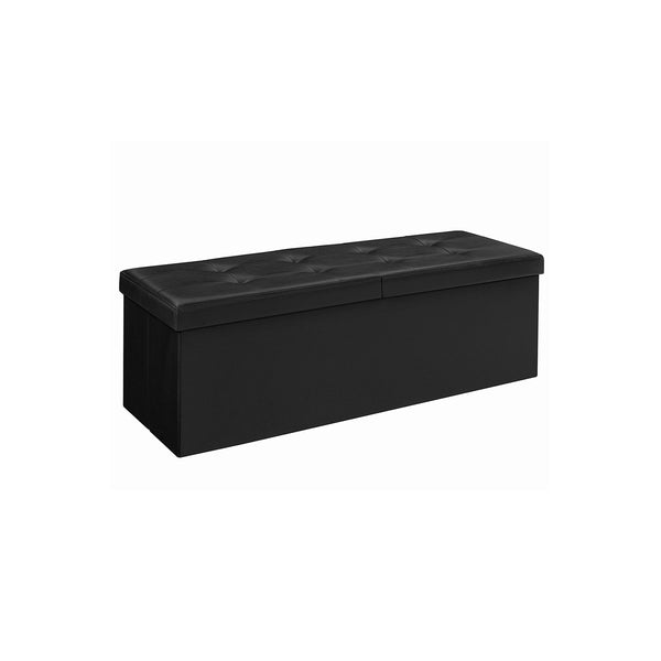 SONGMICS 43" L Folding Storage Ottoman Bench ULSF75BK