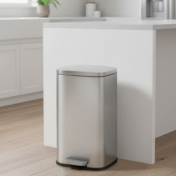 SONGMICS 13 Gallon Kitchen Trash Garbage Can ULTB35B03NL