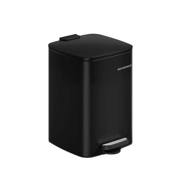 SONGMICS Stainless Trash Can 5.2-Gallon (20 L) with Inner Bucket ULTB592B01