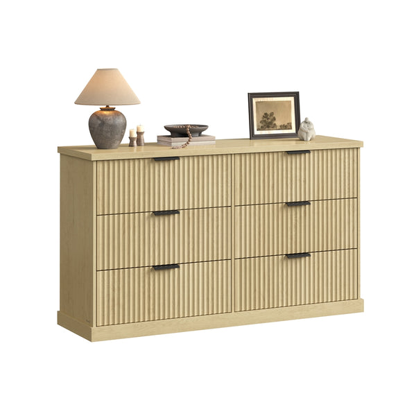 VASAGLE MAXE Collection - 6-Drawer Double Dresser for Bedroom ULTS662YC01S