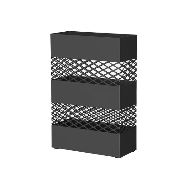 SONGMICS Metal Umbrella Stand with Water Tray ULUC02BK