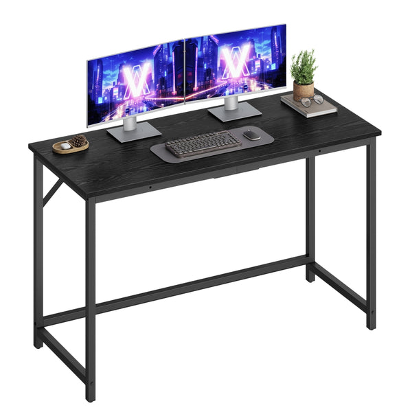VASAGLE Steel frame computer desk for study or home office ULWD212B101