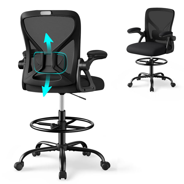 SONGMICS Tall Ergonomic Office Chair for Standing Desk UOBN046B101S