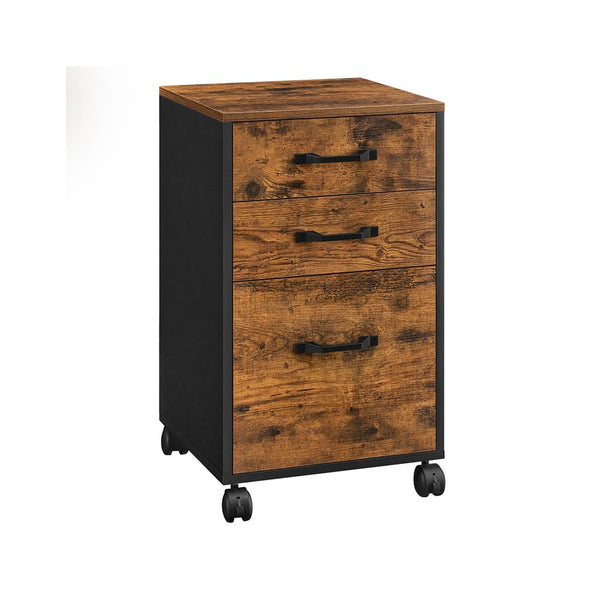 VASAGLE 3 Drawers Filling Cabinet with Wheels UOFC065B01
