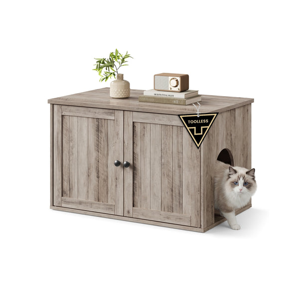 SONGMICS HOME Cat Litter Box Furniture UPCL233LK02S