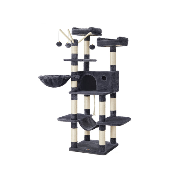 FEANDREA Cat Activity Center with Hammock UPCT087G01