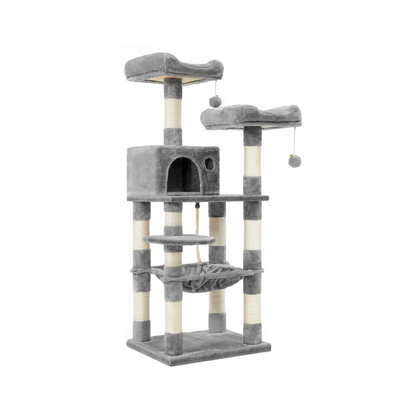 Feandrea Multi-Level Cat Tree with Sisal-Covered Scratching Posts UPCT15W