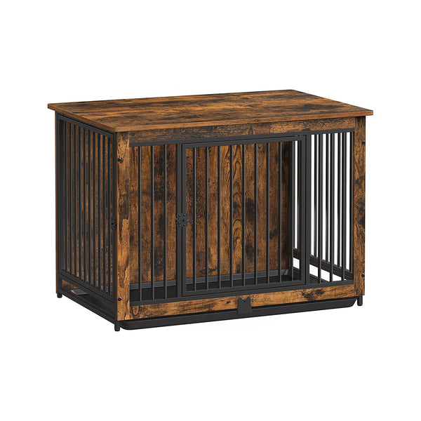 Feandrea Dog Crate Furniture with 2 Doors UPFC013X01