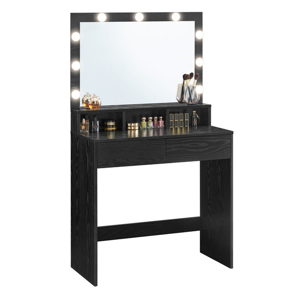 VASAGLE VASAGLE Vanity Desk with Mirror and Lights URDT120B01
