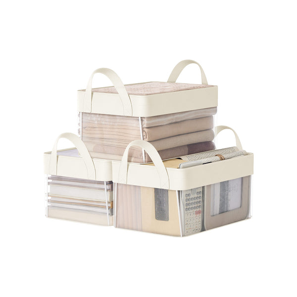 SONGMICS Fabric Storage Baskets Set of 3 URFB915W01