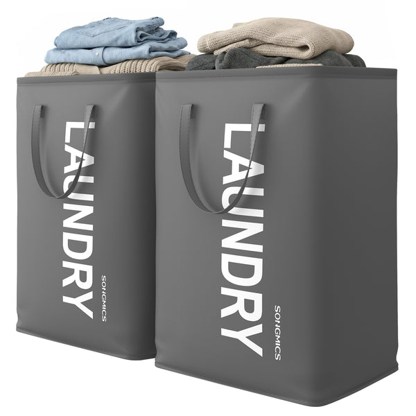 SONGMICS Large collapsible laundry hamper for bedroom or bathroom URLH002GN01