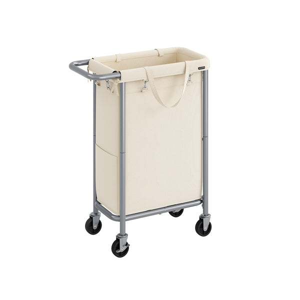 SONGMICS Laundry Basket with Wheels URLS003W01