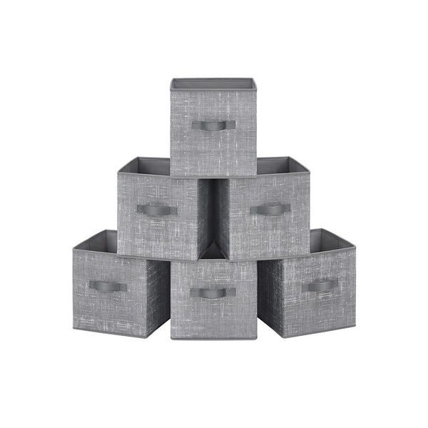 SONGMICS Set of 6 Foldable Storage Cubes UROB26LG