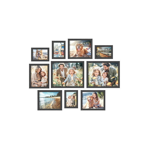 SONGMICS Collage Picture Frames Set of 10 URPF110B01