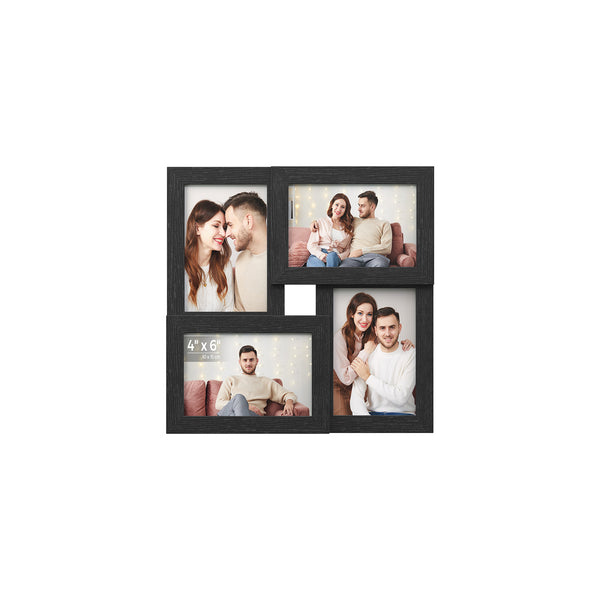 SONGMICS Set of 4 4x6 Collage Picture Frames URPF25BK