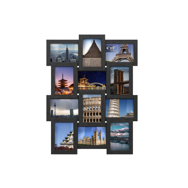 SONGMICS Set of 12 4x6 Collage Picture Frames URPF26BK