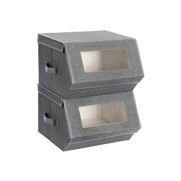 SONGMICS Transparent Windows Storage Bins URPLB02G