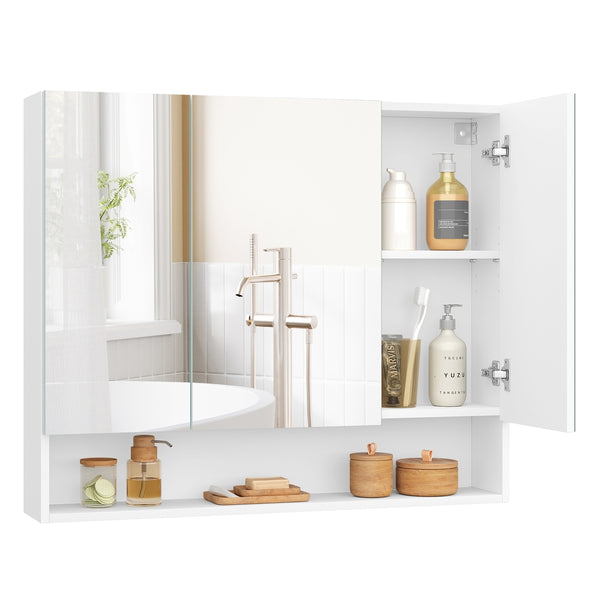 VASAGLE Kailyn Collection - Bathroom Mirror with Storage UBBK130W01