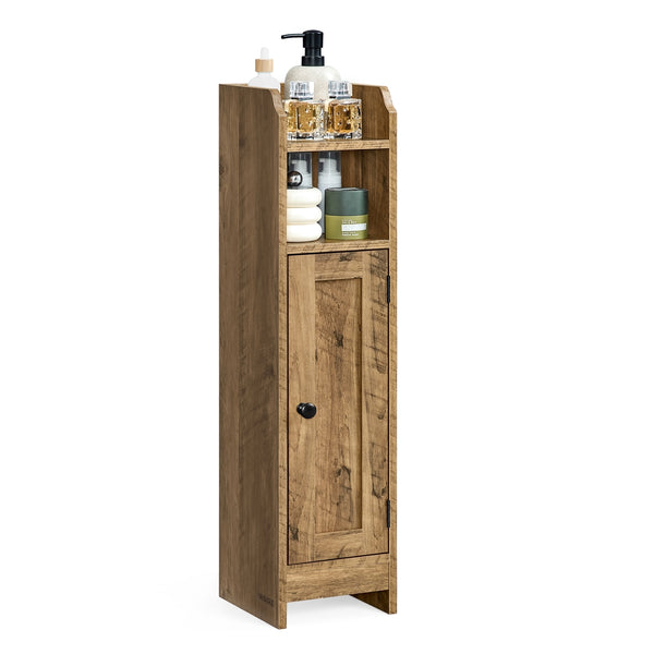 VASAGLE Small Bathroom Storage Corner Floor Cabinet with Door UBBK310K01