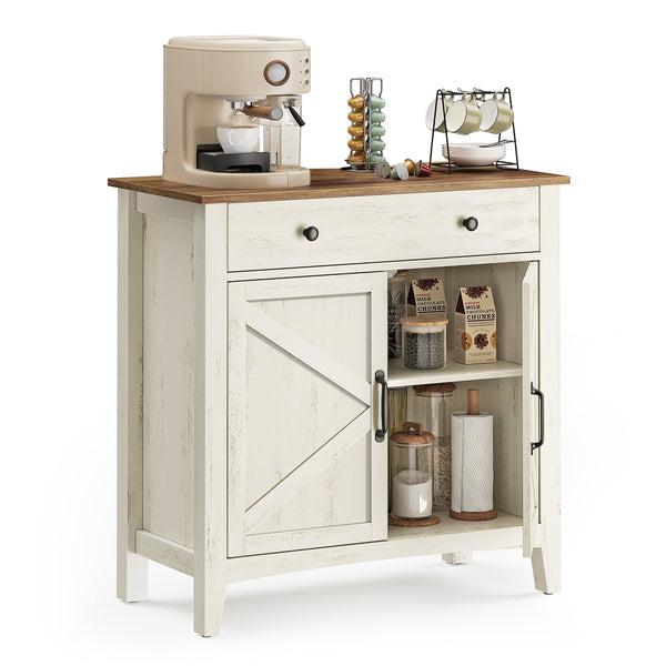 VASAGLE Liry Collection - Buffet Cabinet with Storage and Drawer UBBK341W01