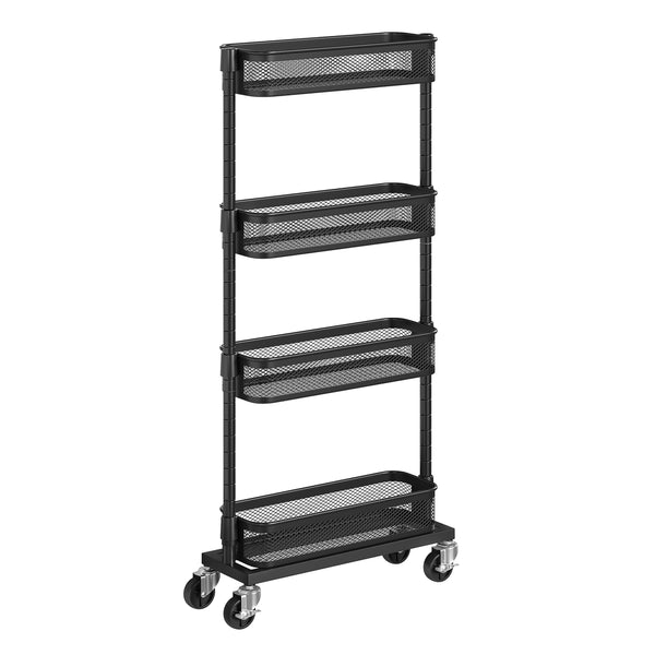 SONGMICS 4-Tier Slim Storage Cart on Wheels UBSC065B01