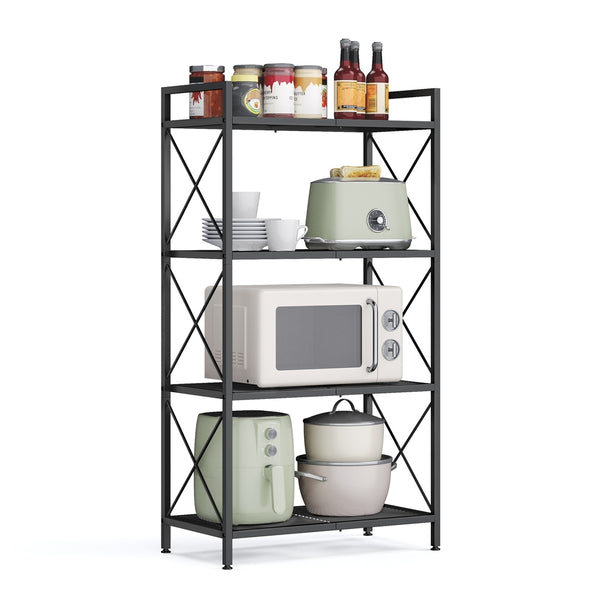 SONGMICS Metal Storage Shelf with X Side Frames UBSC164B01