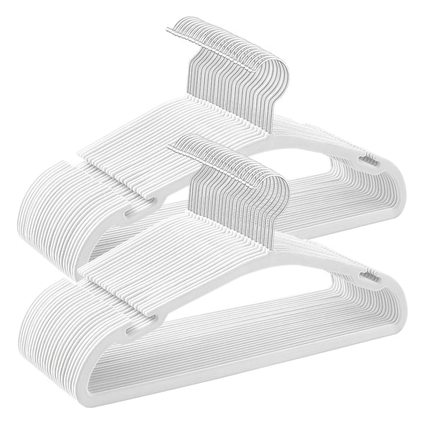 SONGMICS Velvet Hangers 50 Pack with 360° Swivel Hook UCRF039W01