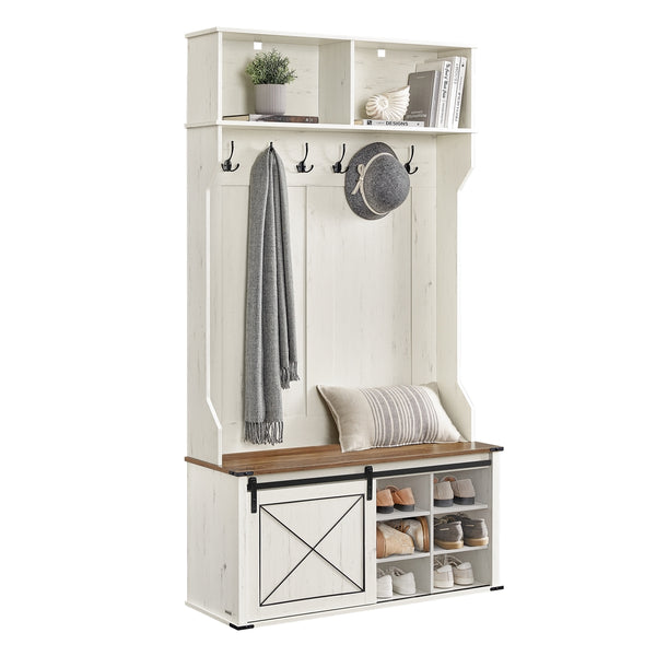 VASAGLE VASAGLE Hall Tree with Bench and Shoe Storage UHSR442W01