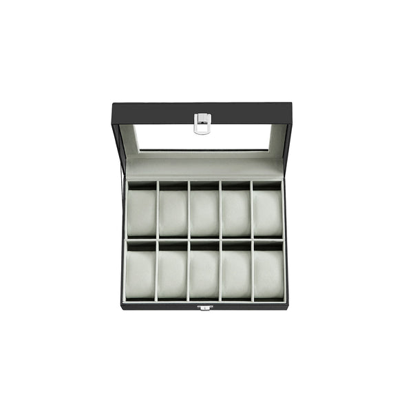 SONGMICS Watch Box with 10 Slots UJWB010BK
