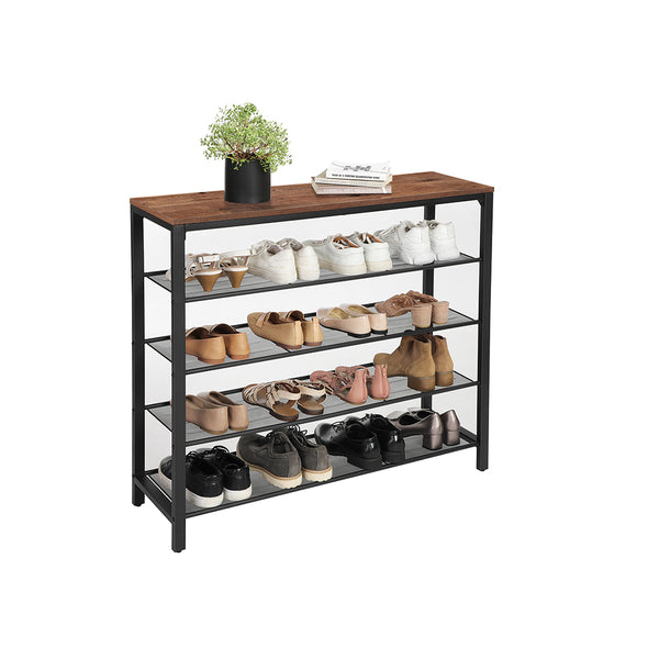 VASAGLE 5-Tier Shoe Rack Storage Organizer ULBS015B03