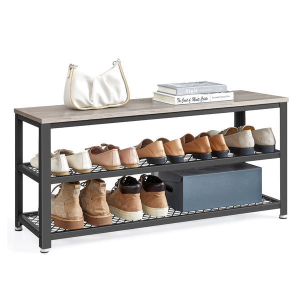 VASAGLE Daxton Collection - 3-Tier Shoe Storage Bench ULBS078K01