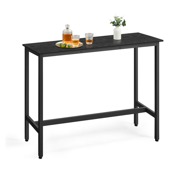 VASAGLE Narrow bar table with metal frame ULBT120B56