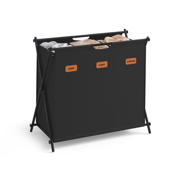 SONGMICS Laundry Hamper with Collapsible X-Frame ULCB130B01