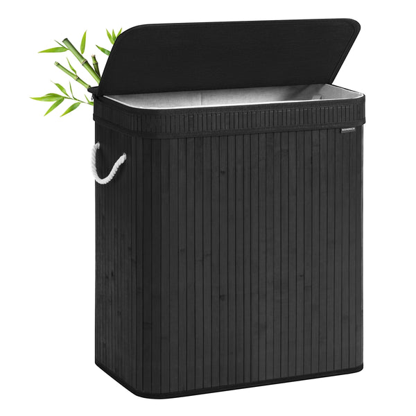 SONGMICS Dirty Clothes Storage Basket with Lid Liner ULCB63H