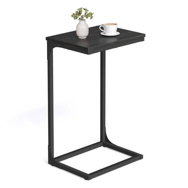 VASAGLE C-Shaped Side Table for Sofa ULET353B42