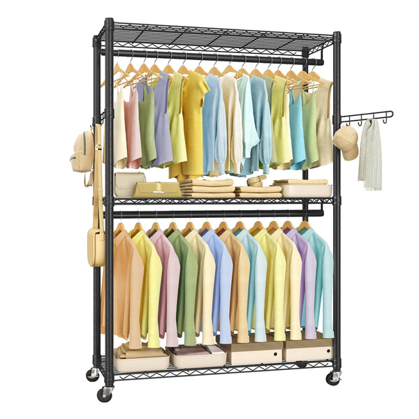 SONGMICS Heavy-Duty Rolling Clothes Rack ULGR414B01