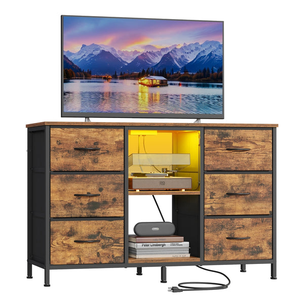 SONGMICS BELLAH Collection - TV Stand with drawers and shelves for bedroom or lounge ULGS032K101S