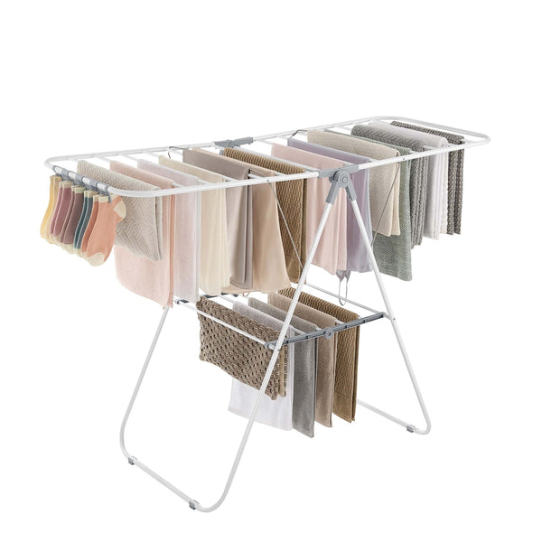 SONGMICS Clothes Drying Rack with Sock Clips ULLR052W02