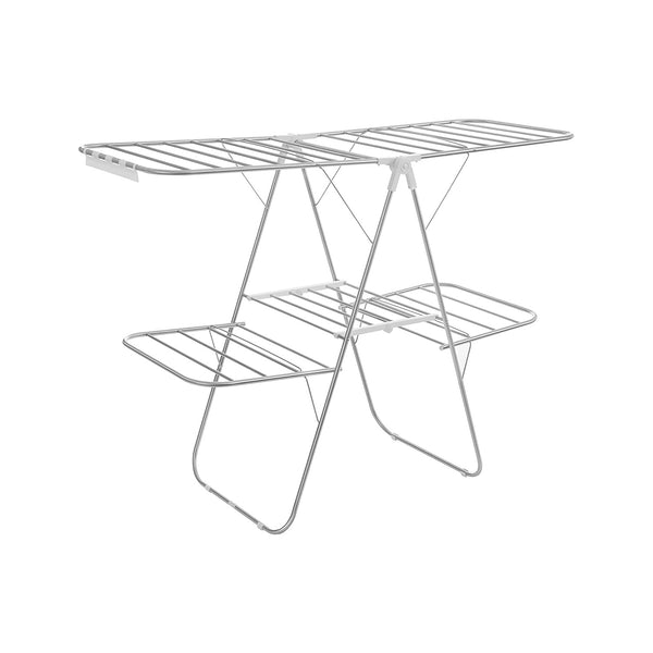 SONGMICS Clothes Drying Rack with Adjustable Shelves ULLR053W01