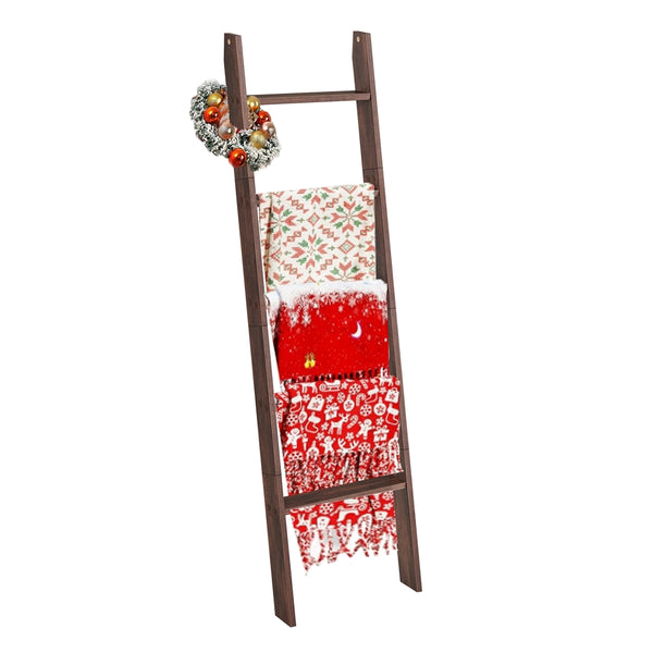 VASAGLE 5-Tier Blanket Ladder Shelf ULLS018T51
