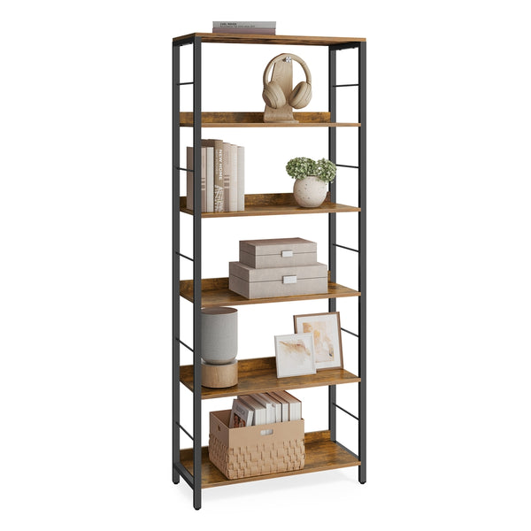 VASAGLE 6-Tier Industrial Bookshelf ULLS118B01