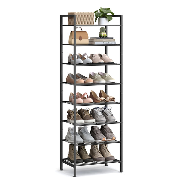 SONGMICS 8-Tier Stackable Shoe Rack ULMR028B01