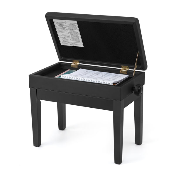 SONGMICS Adjustable Padded Piano Bench ULPB57H
