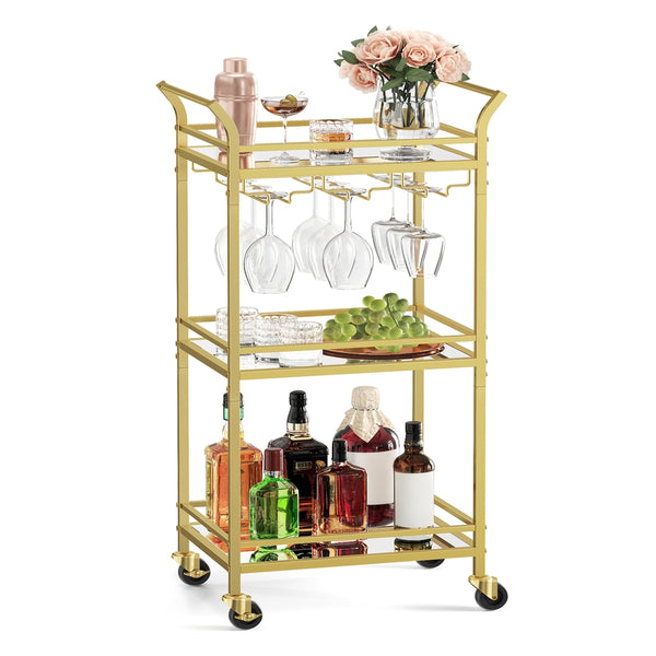 VASAGLE 3-Tier Mini Bar Cart ULRC091A62